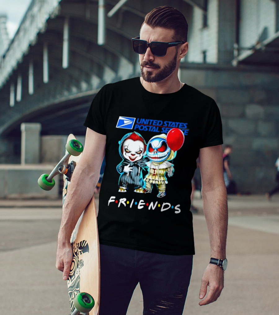 United States Postal Service Pennywise Skellington Friends 2026 Halloween T-Shirt