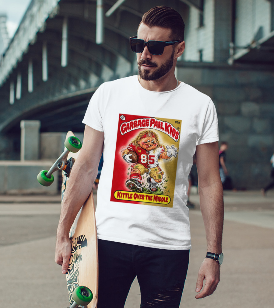 Garbage Pail Kids 85a Kittle Over The Middle San Francisco 49ers Football T-Shirt