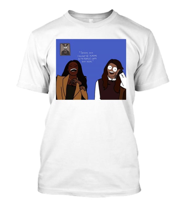 Spoon You Cannot Be Playing Meme Cartoon Laughter Scene T-Shirt