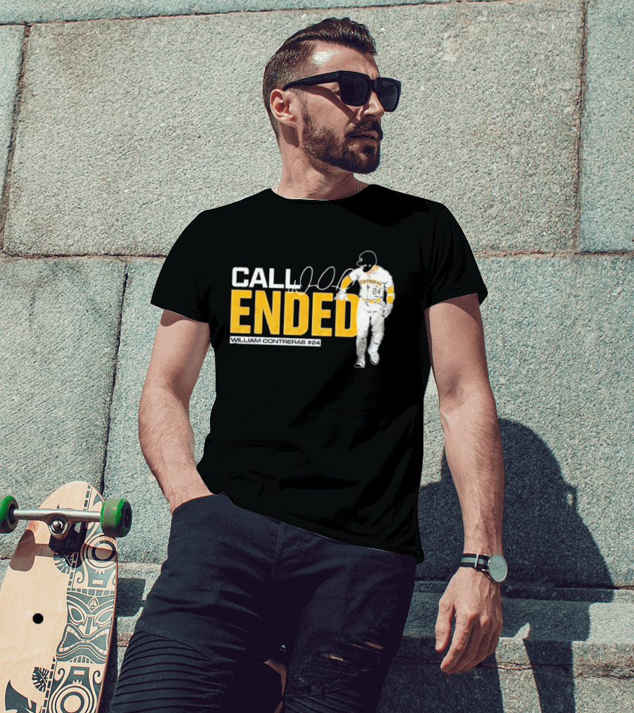 William Contreras Call Ended Baseball Player White And Gold T-Shirt