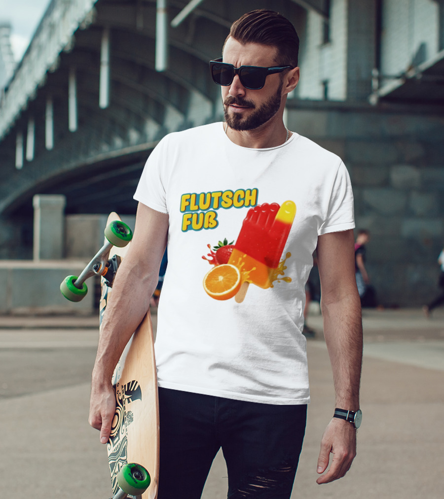 Flutsch Fub Popsicle Orange Strawberry Splash T-Shirt