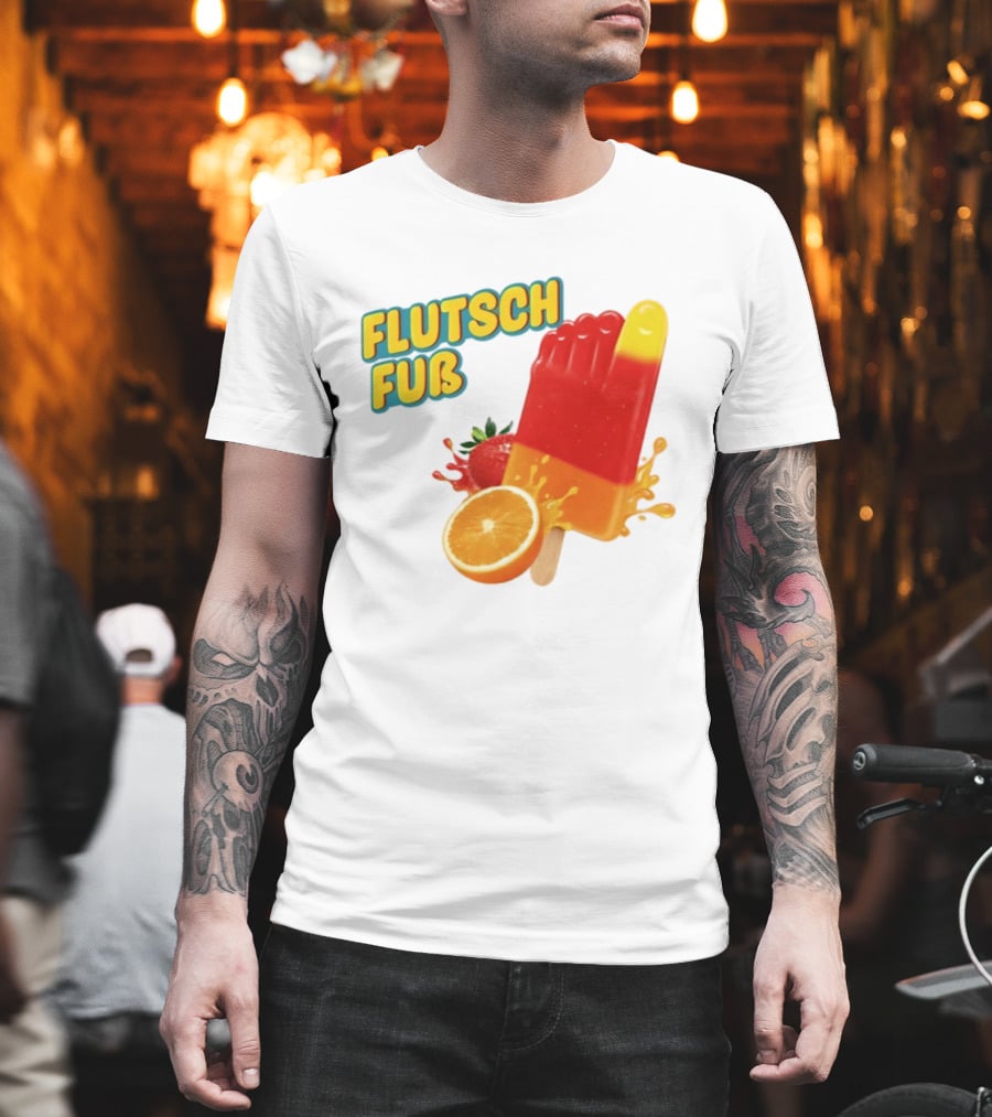 Flutsch Fub Popsicle Orange Strawberry Splash T-Shirt
