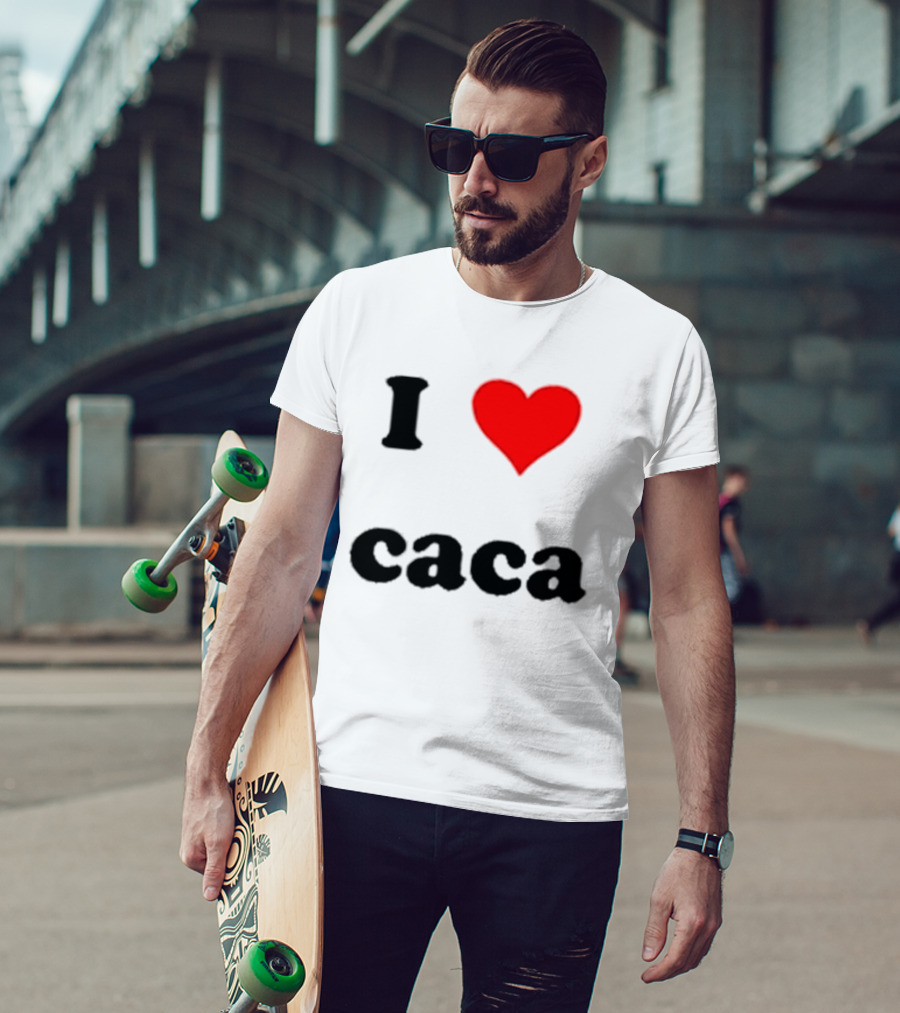 I Love Caca Original Classic Fun Playful T-Shirt