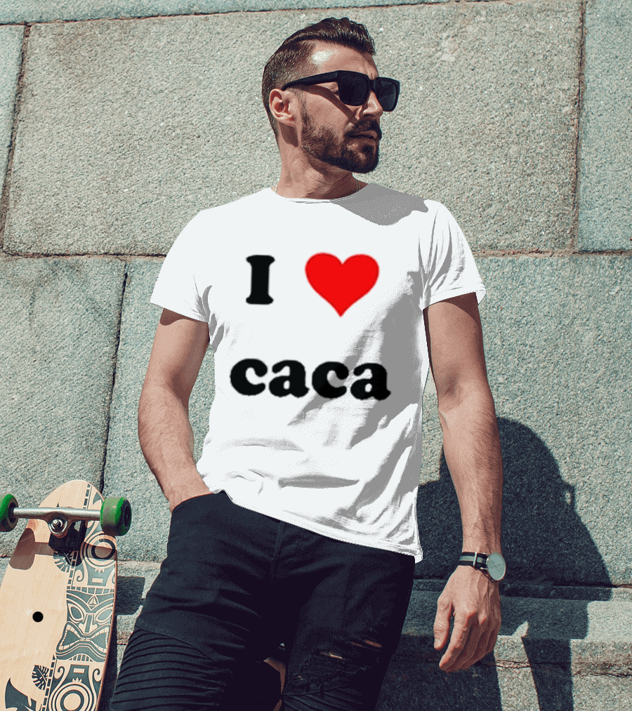 I Love Caca Original Classic Fun Playful T-Shirt