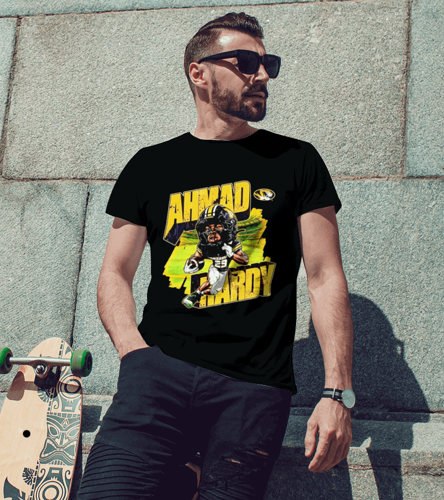 Missouri Tigers Football Ahmad Hardy NCAA Caricature T-Shirt