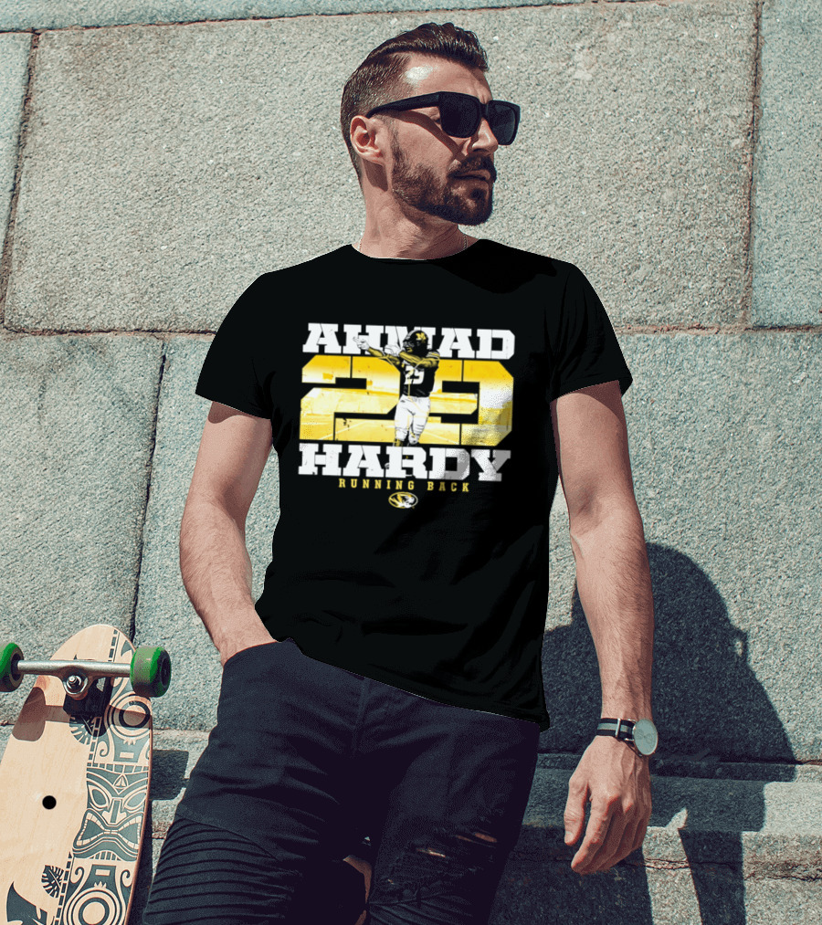 Ahmad 20 Hardy Running Back Missouri Tigers Football NCAA T-Shirt