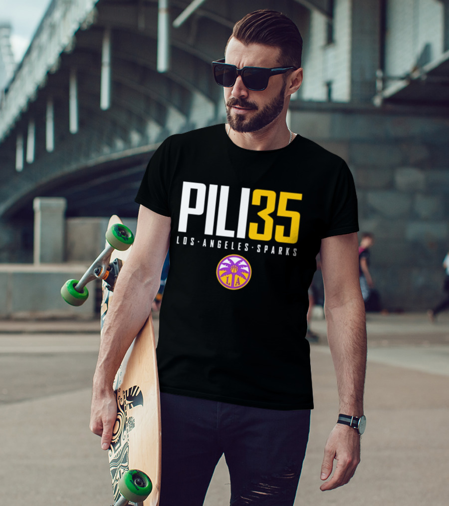 Pili 35 Los Angeles Sparks WNBA Basketball Team T-Shirt