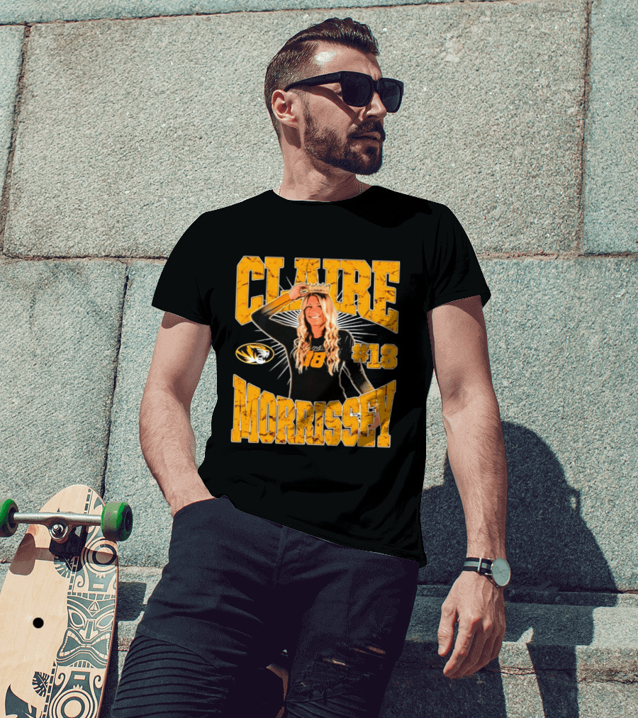 Claire Morrissey Missouri Tigers Volleyball #18 NCAA T-Shirt