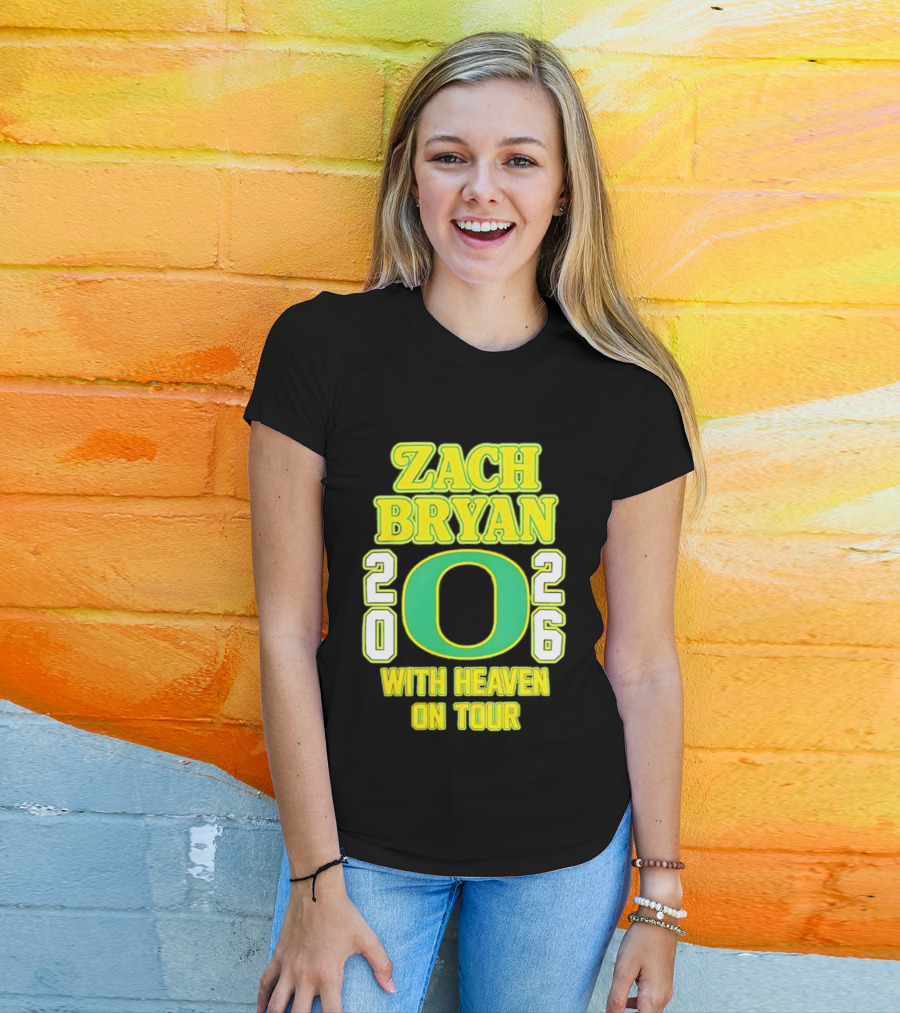 Zach Bryan Oregon 2026 With Heaven On Tour T-Shirt