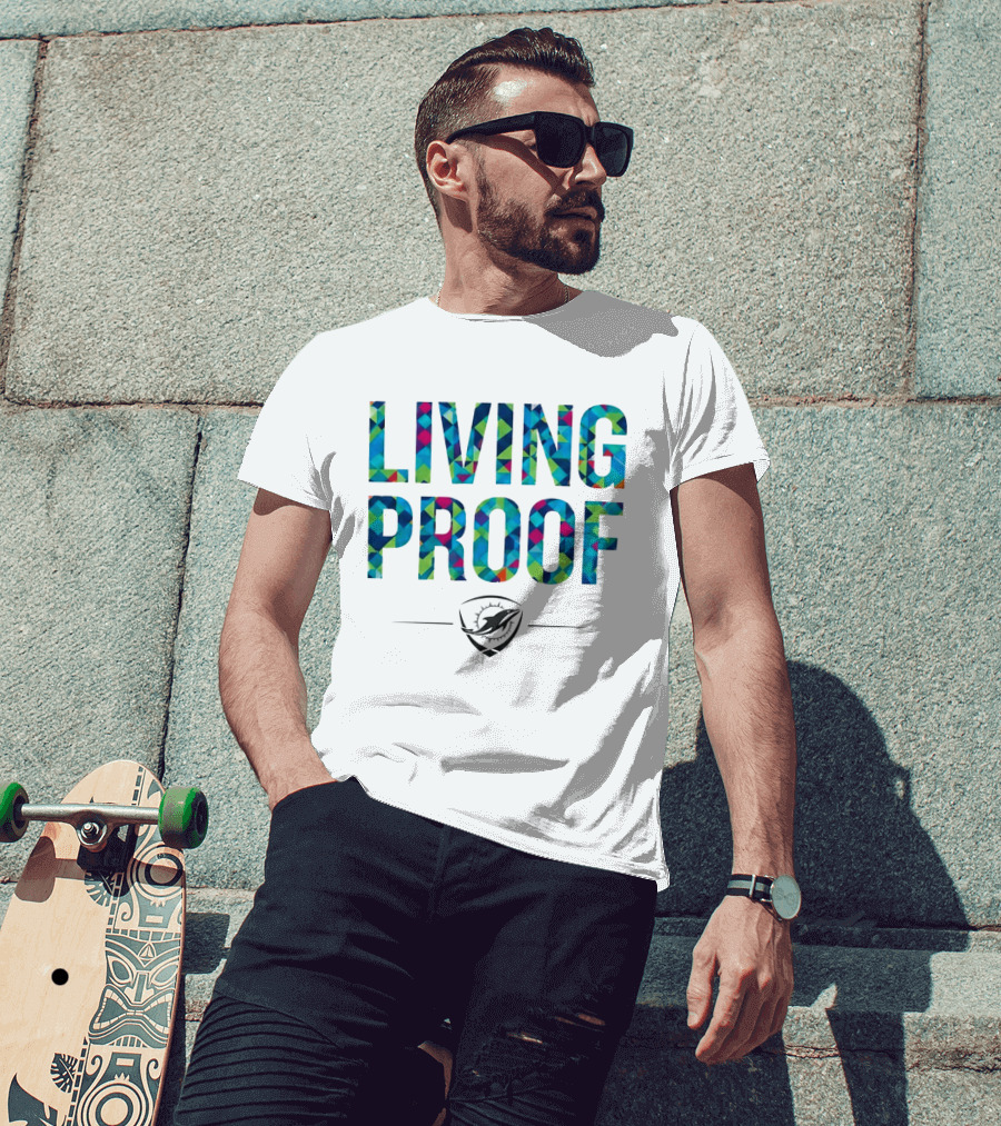 Dolphins Living Proof Crucial Catch Multicolor T-Shirt