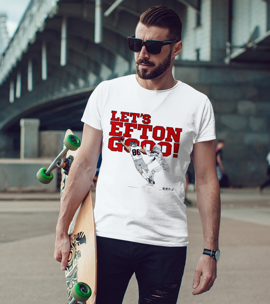 LET'S EFTON GO 88 Football Action Sports T-Shirt