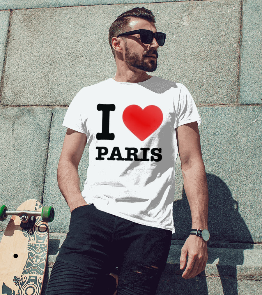 I Love Paris France City Of Light Travel T-Shirt