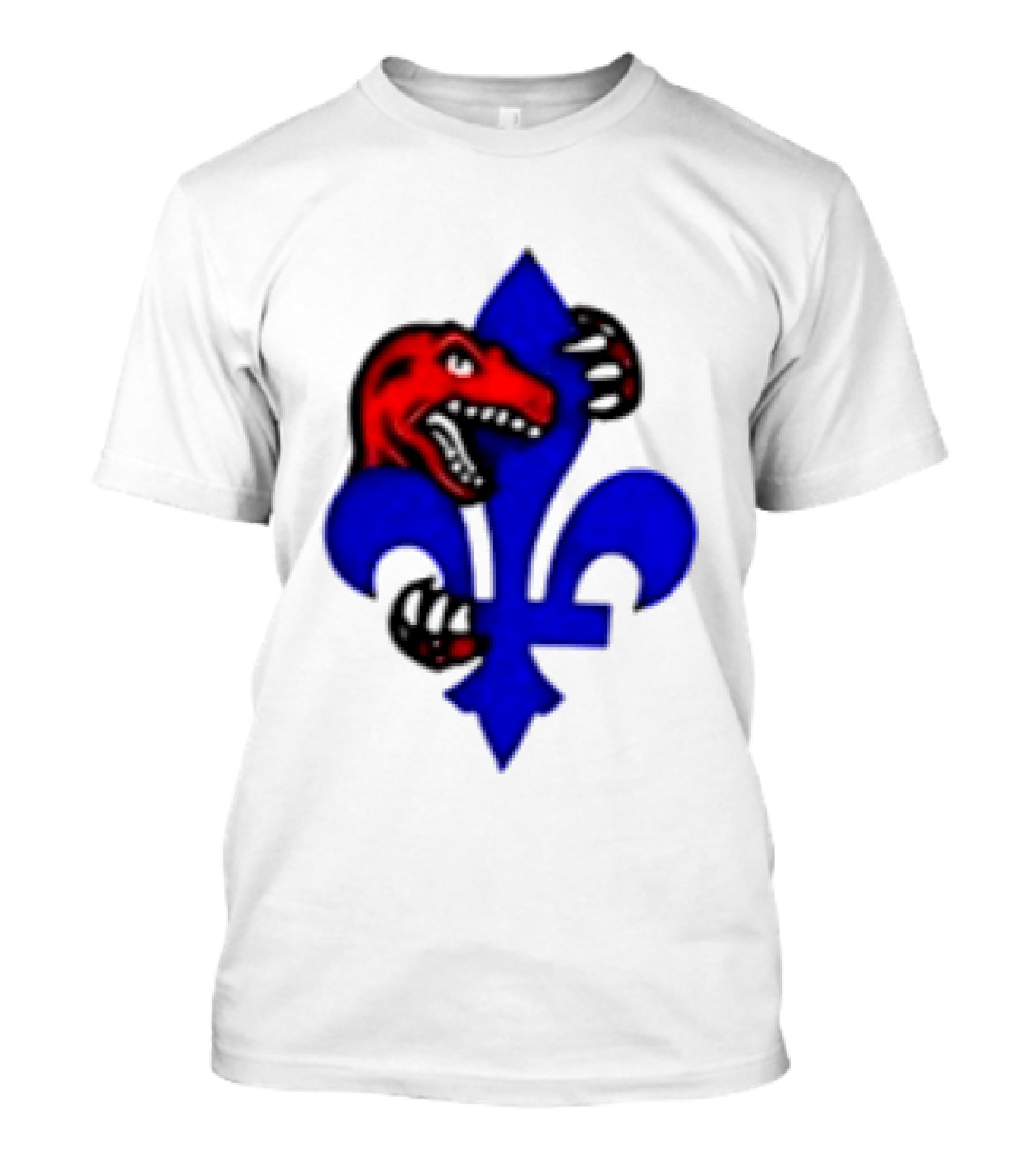 Toronto Raptors Vs Miami Heat Ville De Quebec 2026 Two Sided Fleur De Lis Raptors Claw T-Shirt