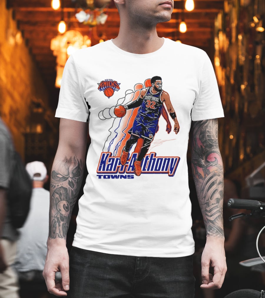 Karl Anthony Towns New York Knicks Basketball 32 T-Shirt