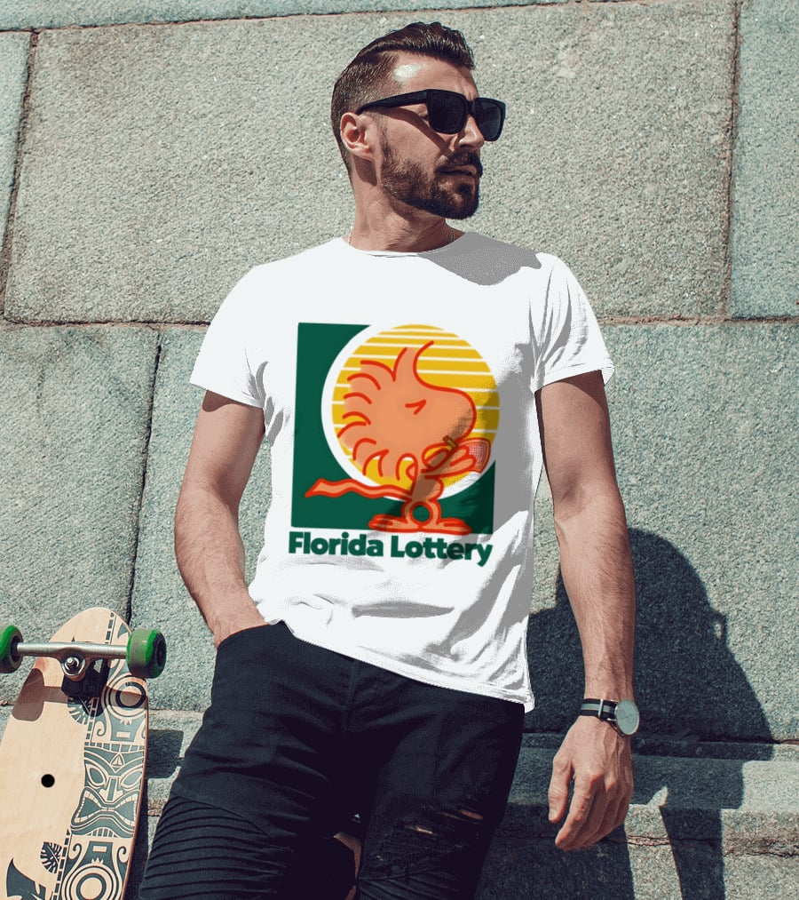 Woodstock Florida Lottery Peanuts Snoopy Sun T-Shirt