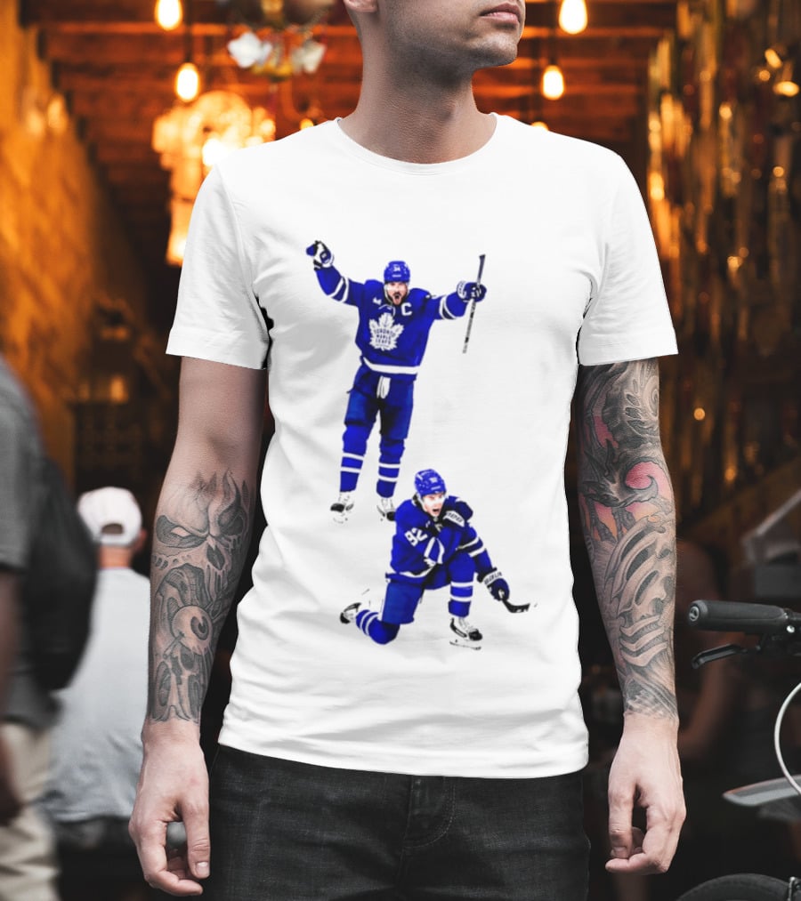 Auston Matthews Gavin McKenna Toronto Maple Leafs Firts One Hockey Players T-Shirt
