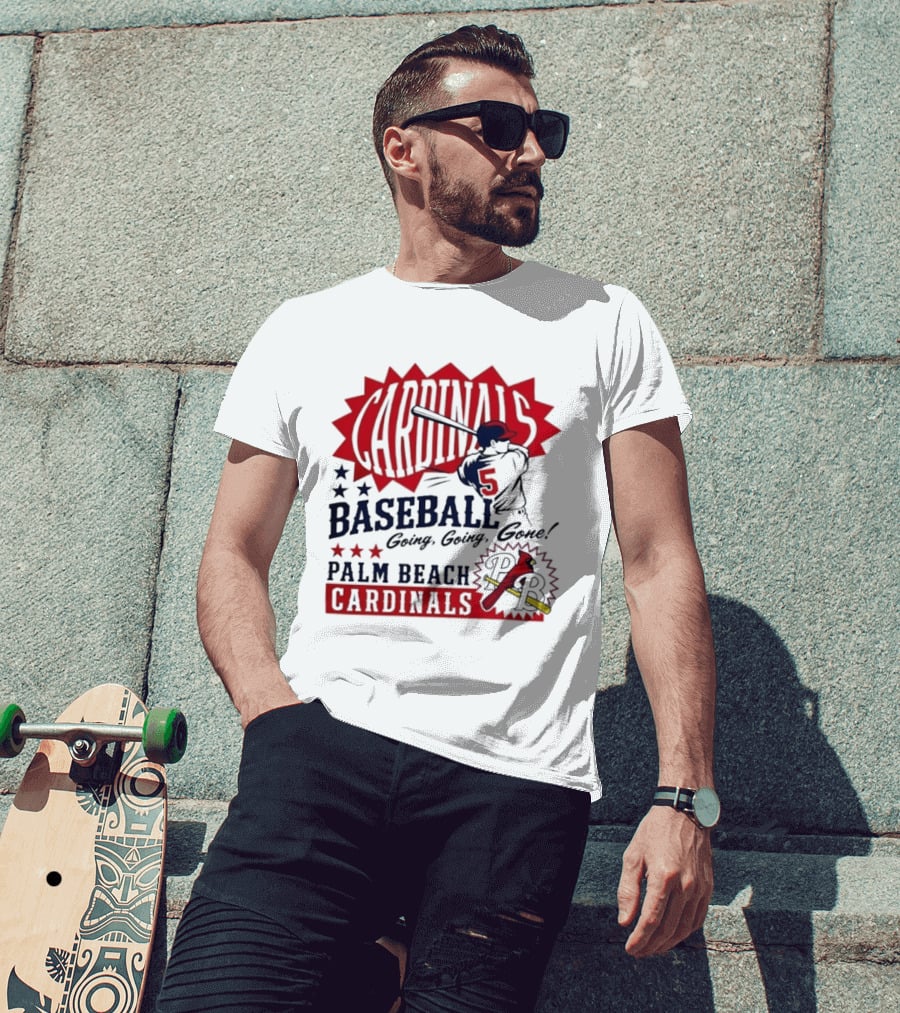 Palm Beach Cardinals Baseball Going Going Gone T-Shirt