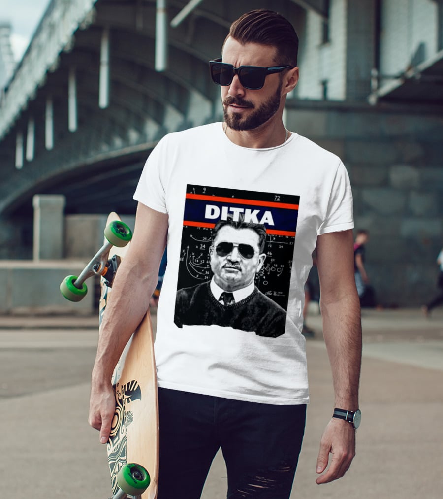 DITKA Da Coach Chicago Bears Legend Mike Ditka Playbook T-Shirt