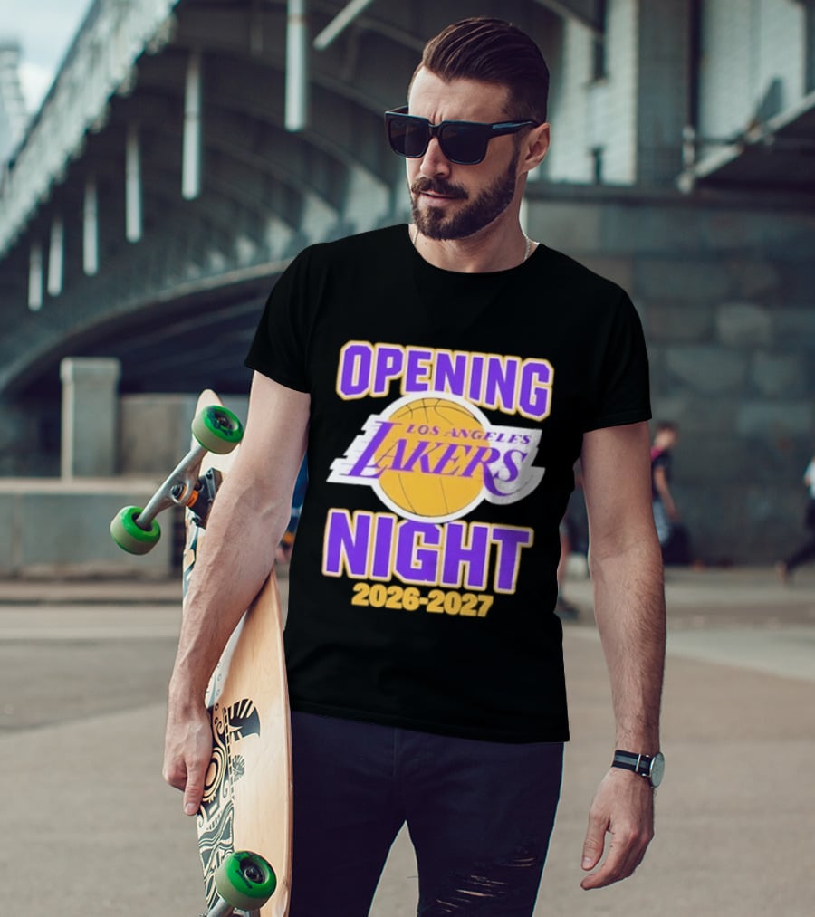 NBA 2026 2027 Opening Night Los Angeles Lakers T-Shirt