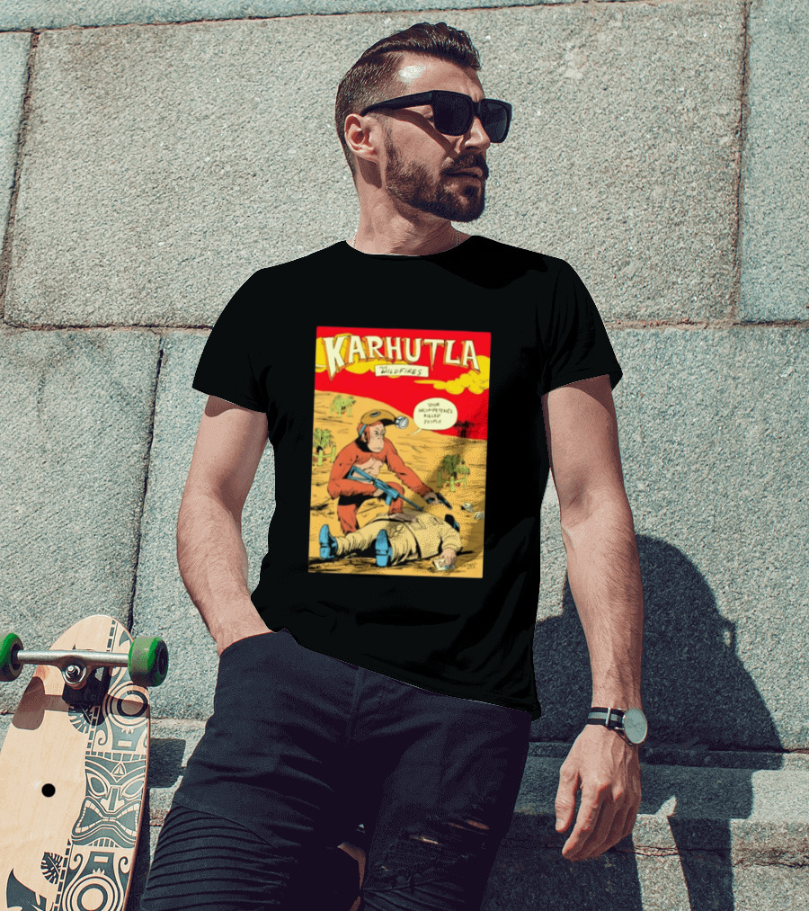 Karhutla The Wildfires Your Incompetence Killed People Comic Style Protest T-Shirt