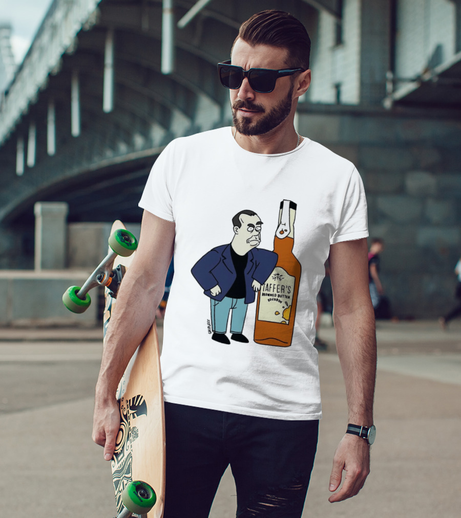 Jon Taffer Cartoon Browning Butter Bourbon Bar Rescue T-Shirt
