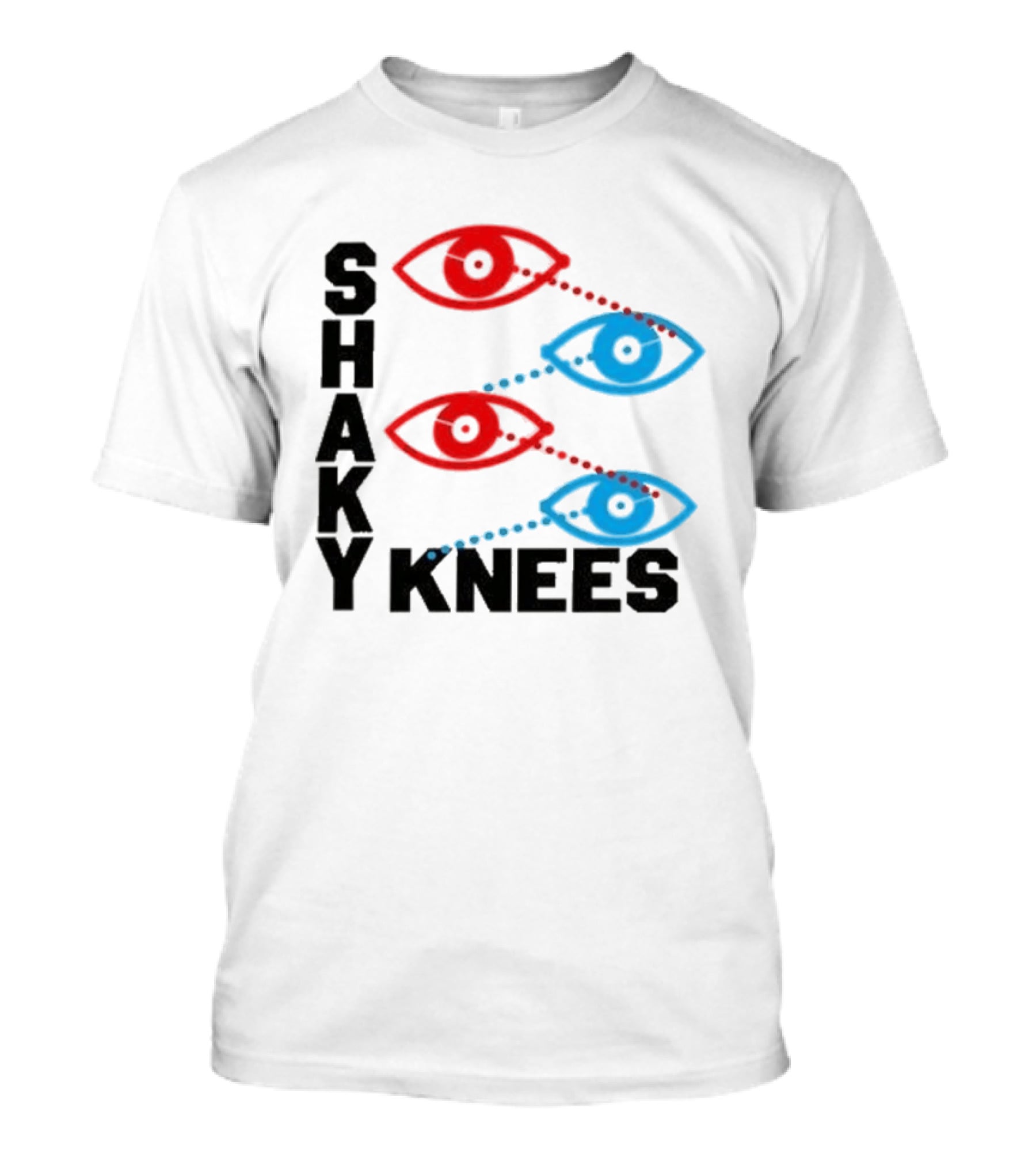 Shaky Knees Festival 2026 Piedmont Park Atlanta GA September 18 20 Red Blue Eye T-Shirt