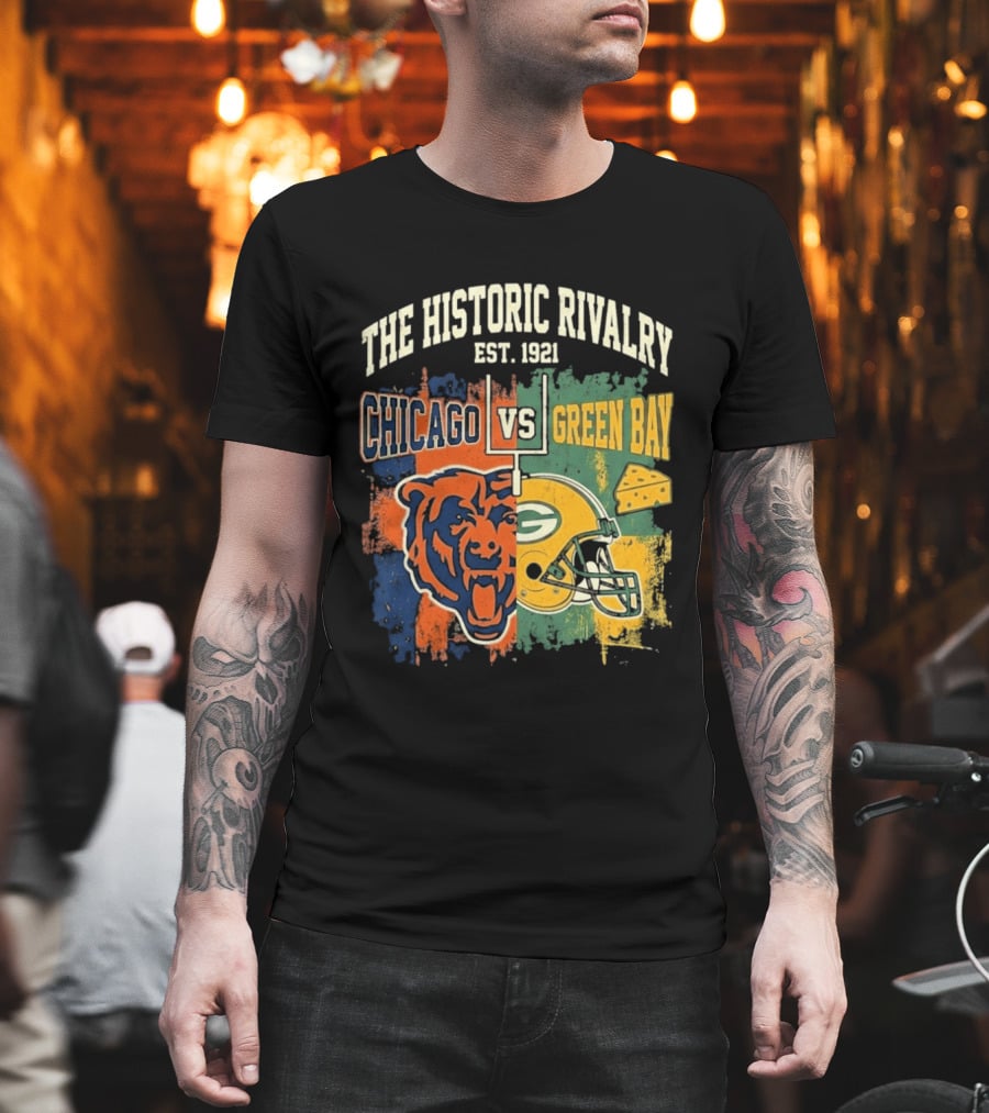 The Historic Rivalry Chicago Vs Green Bay Est 1921 T-Shirt