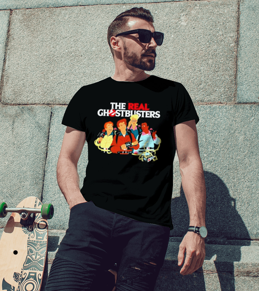 The Real Ghostbusters Investigators Retrokid Store Classic 80s Cartoon Team T-Shirt