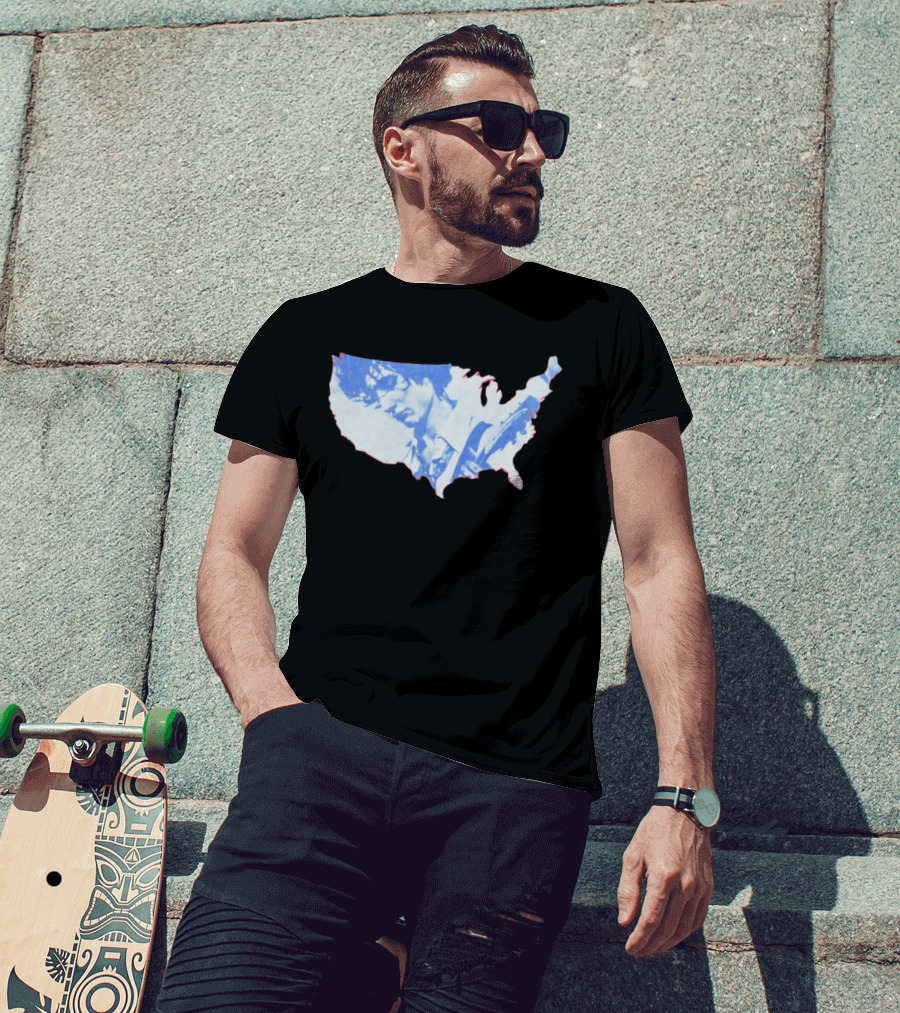Sombr 2026 You Are The Reason Tour America USA Guitarist Map T-Shirt