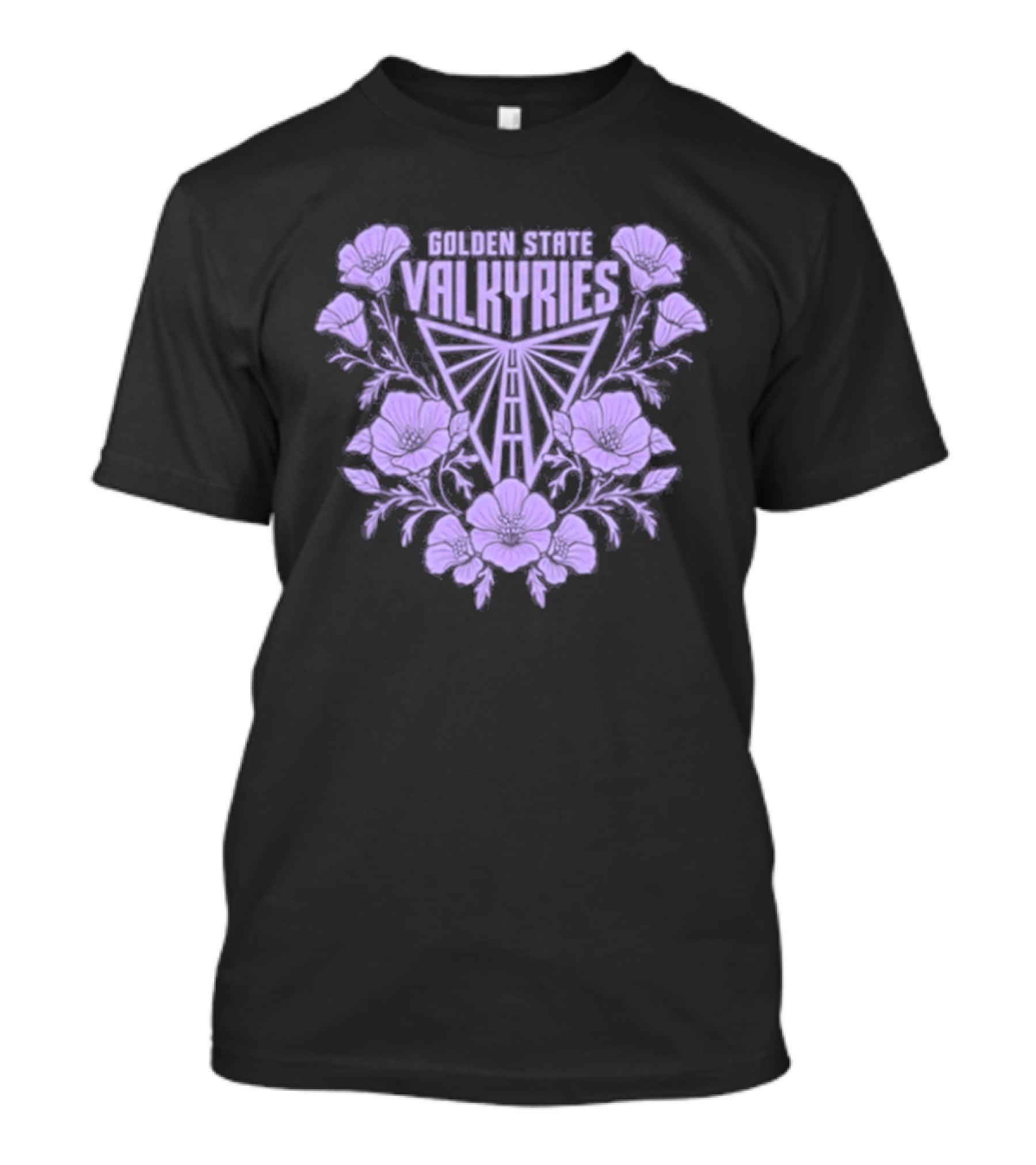 Golden State Valkyries WNBA Basketball Floral T-Shirt