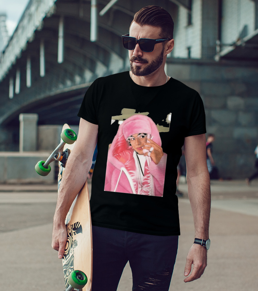 Hasan Piker Pink Fur Coat Style Darializa T-Shirt