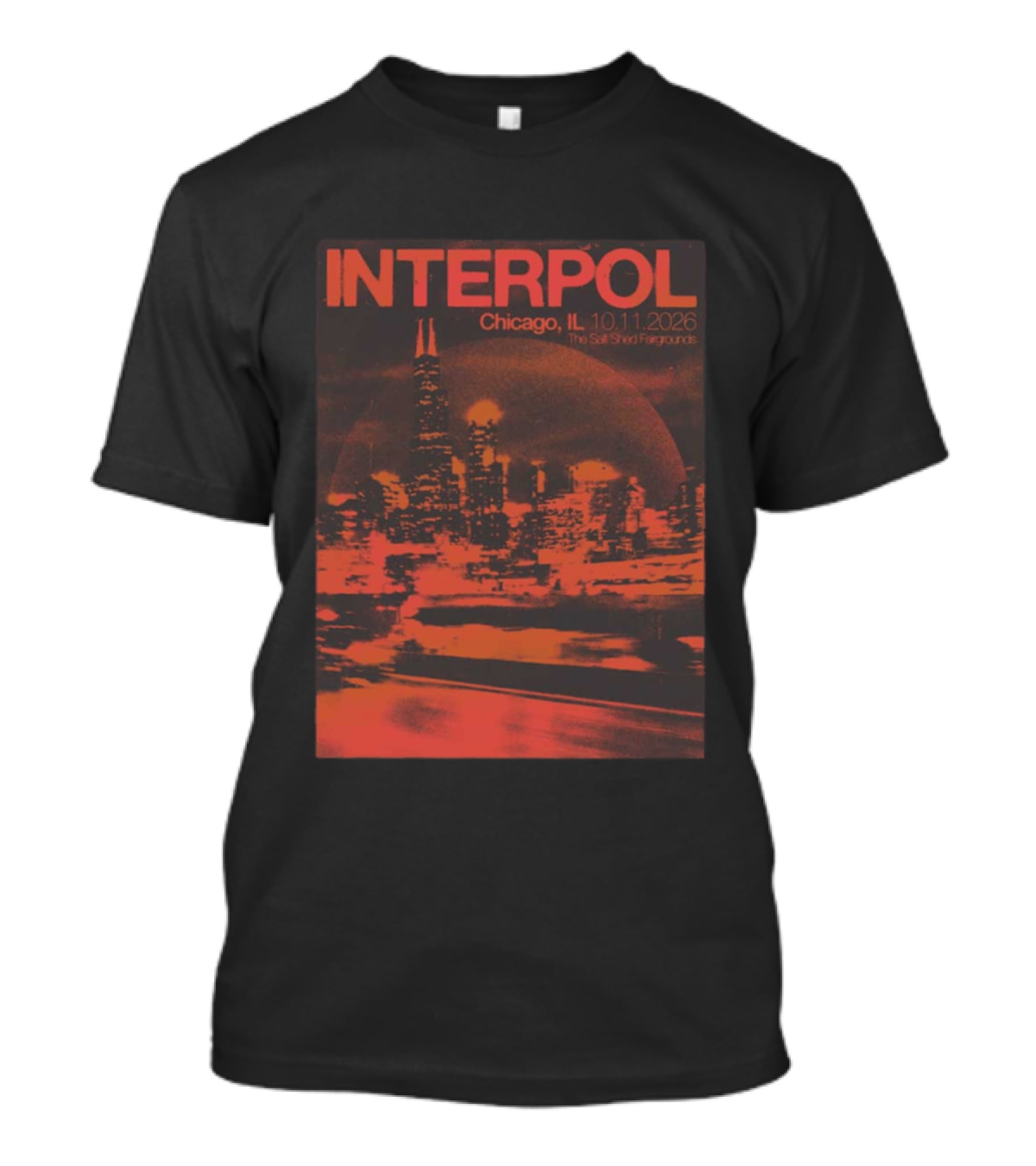 Interpol Chicago IL The Salt Shed Fairgrounds October 11 2026 Skyline Event T-Shirt