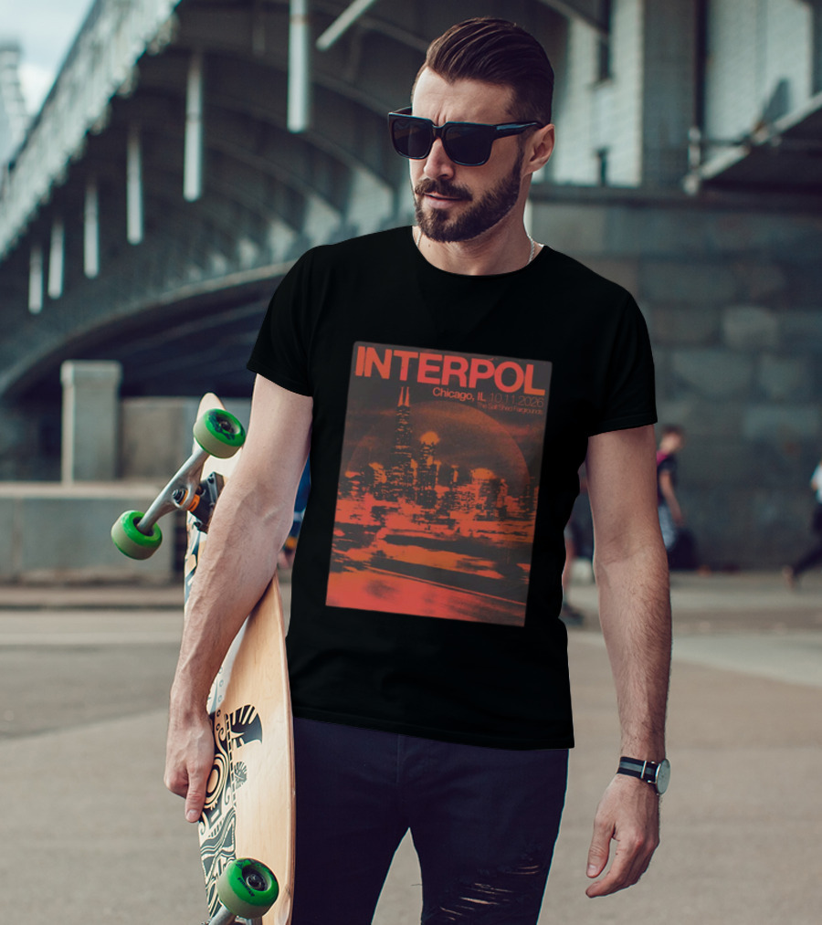 Interpol Chicago IL The Salt Shed Fairgrounds October 11 2026 Skyline Event T-Shirt