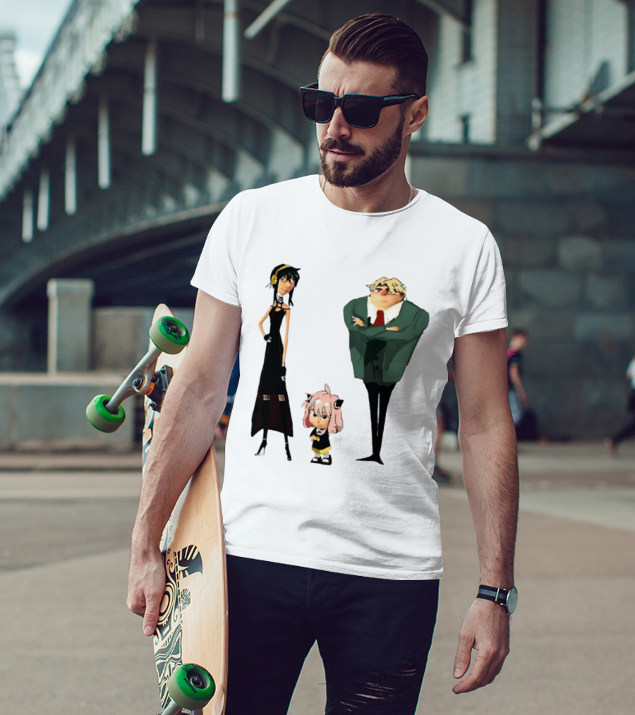 Despicable Me Spy X Family Crossover Cartoon Characters Meme T-Shirt
