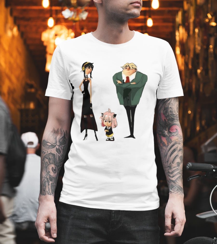 Despicable Me Spy X Family Crossover Cartoon Characters Meme T-Shirt