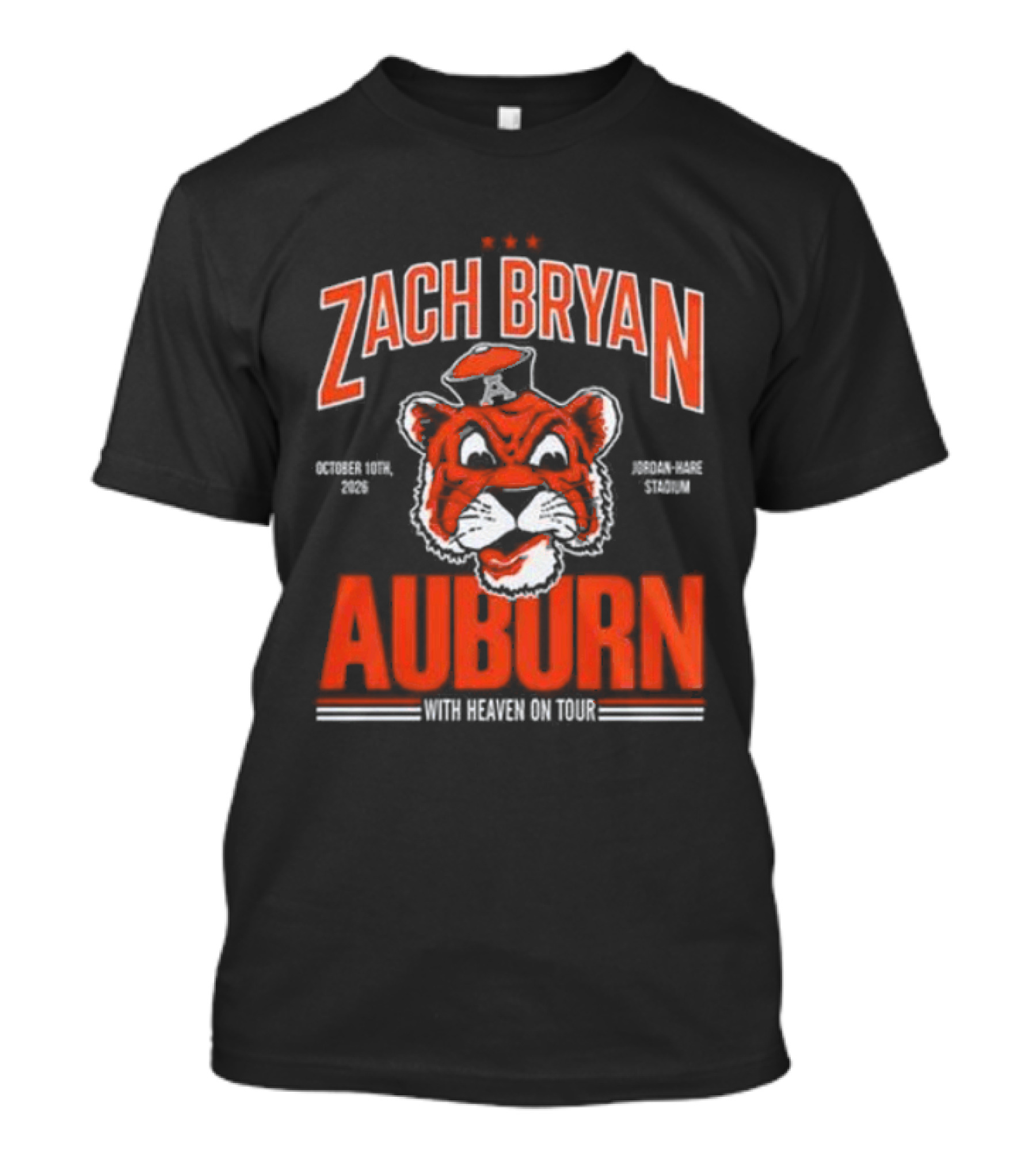 Zach Bryan Auburn Tigers 2026 Tour Event T-Shirt