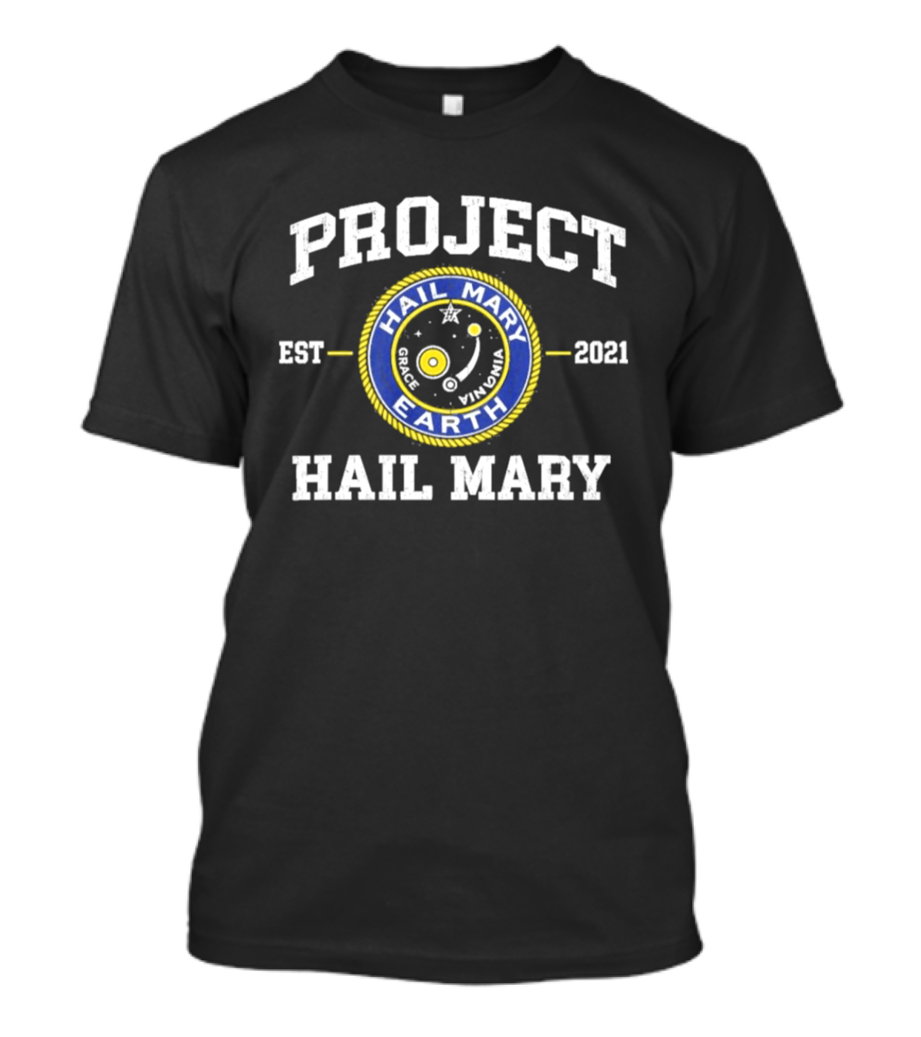 Project Hail Mary Ryland Grace Rocky Jazz Hands EST 2021 Hail Mary Earth T-Shirt