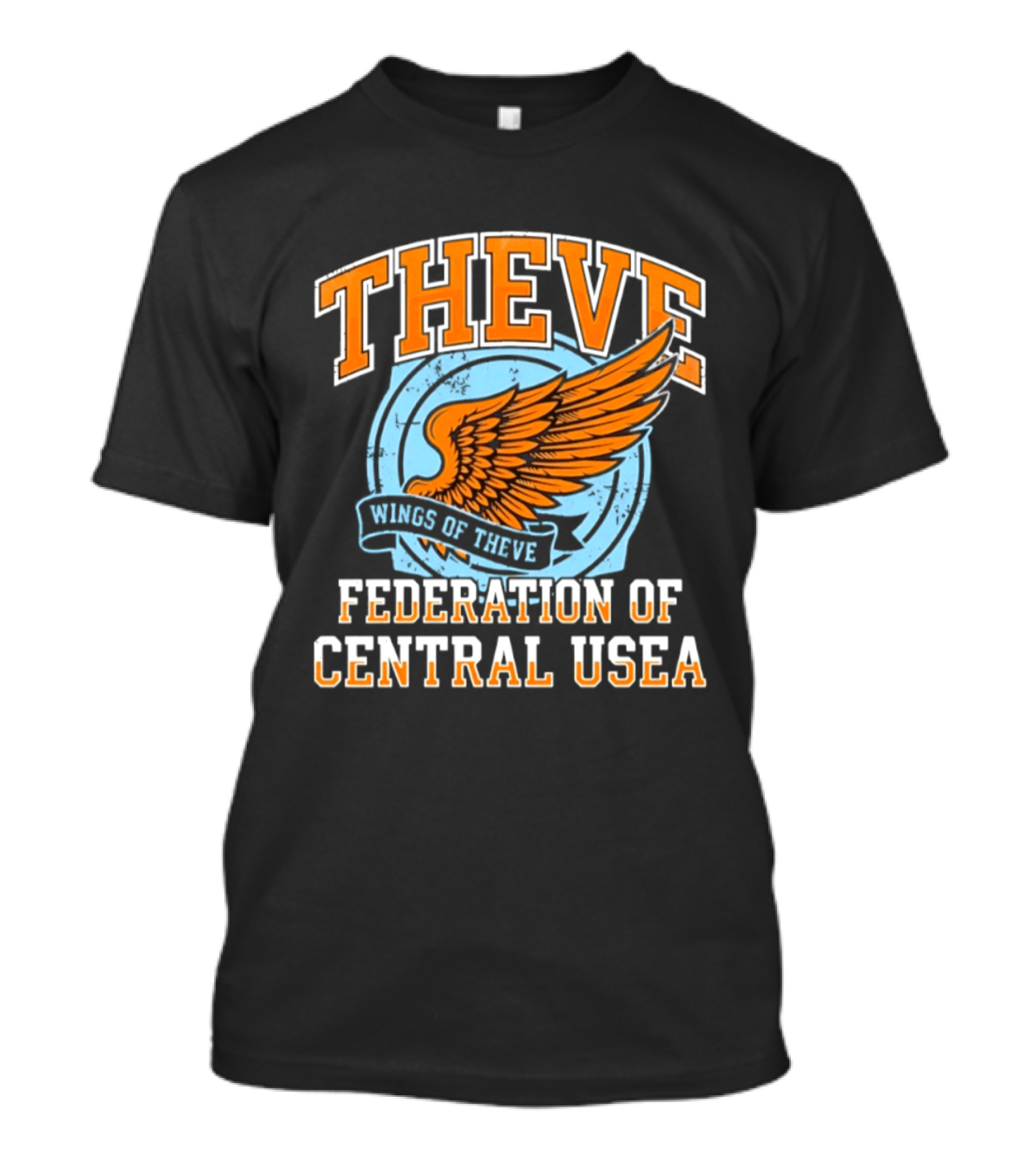 Wings Of Theve Federation Of Central Usea Emblem With Orange Wings T-Shirt