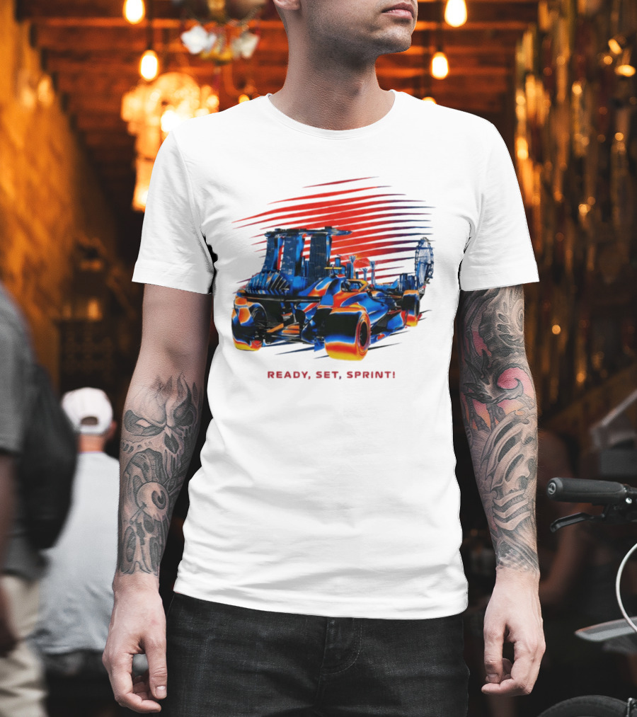Singapore F1 Grand Prix Ready Set Sprint Racecar T-Shirt