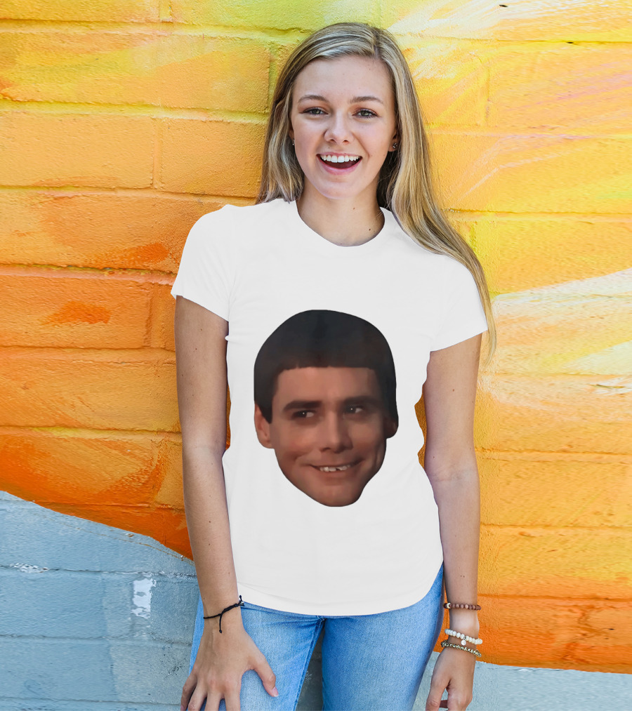 Jim Carrey Lloyd Christmas Dumb And Dumber Face Meme T-Shirt