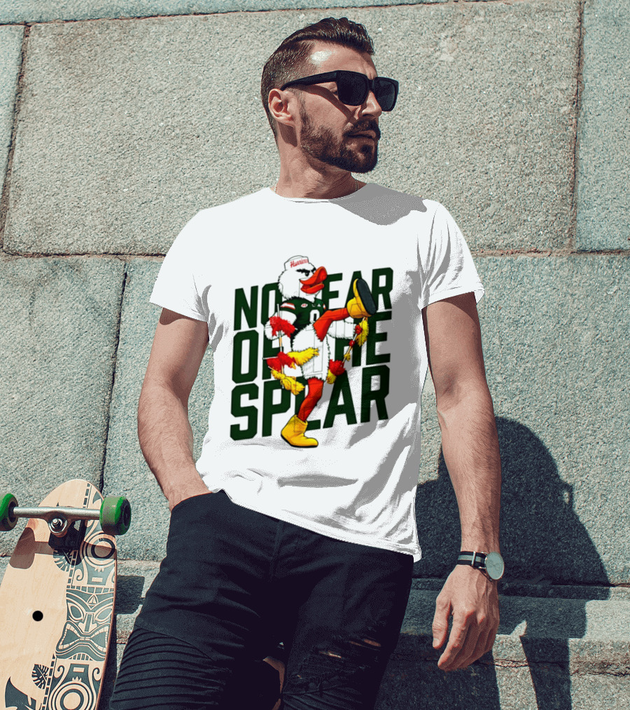 Miami Hurricanes No Fear Of The Spear Ibis Sports Team Rivalry T-Shirt