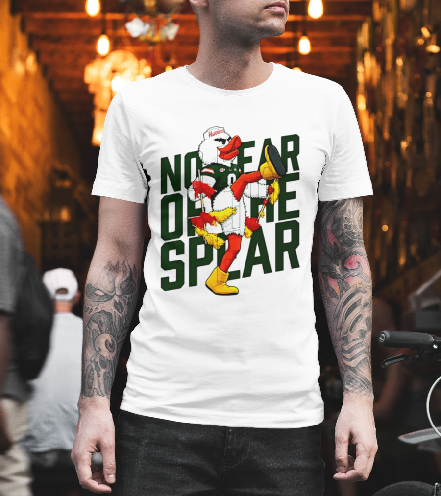Miami Hurricanes No Fear Of The Spear Ibis Sports Team Rivalry T-Shirt