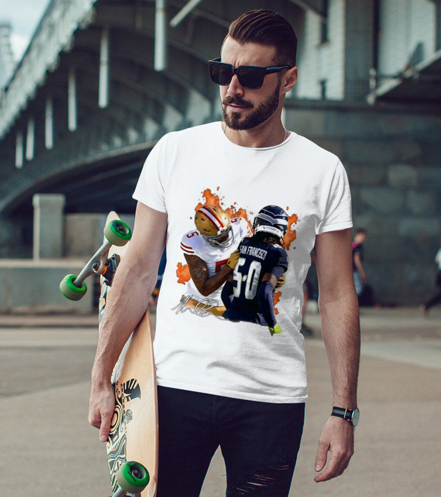 Mike Evans San Francisco 49ers Clash With Seattle Rival In Fiery Showdown T-Shirt