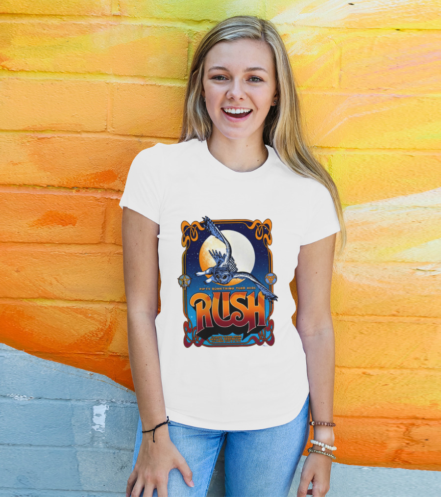 Rush Fifty Something Tour 2026 Owl Moon Climate Pledge Arena October Seattle T-Shirt