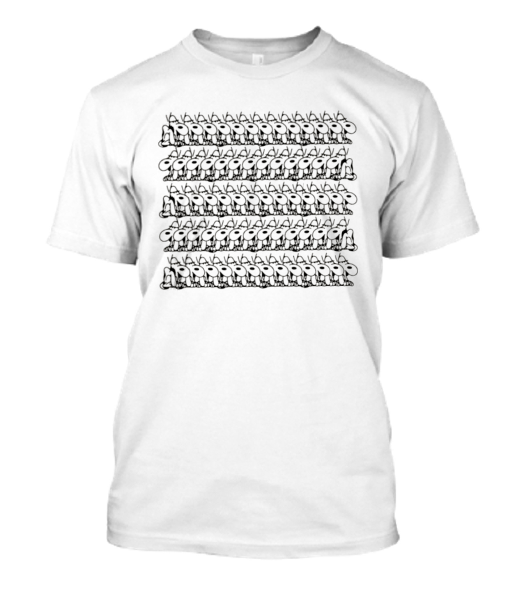 Snoopy Repeating Pattern Peanuts Cartoon Dog T-Shirt