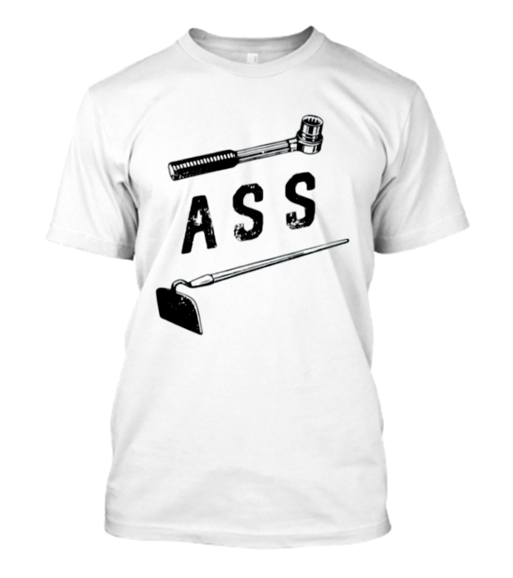 Socket Ass Hoe Tools Pun Mechanic Humor T-Shirt