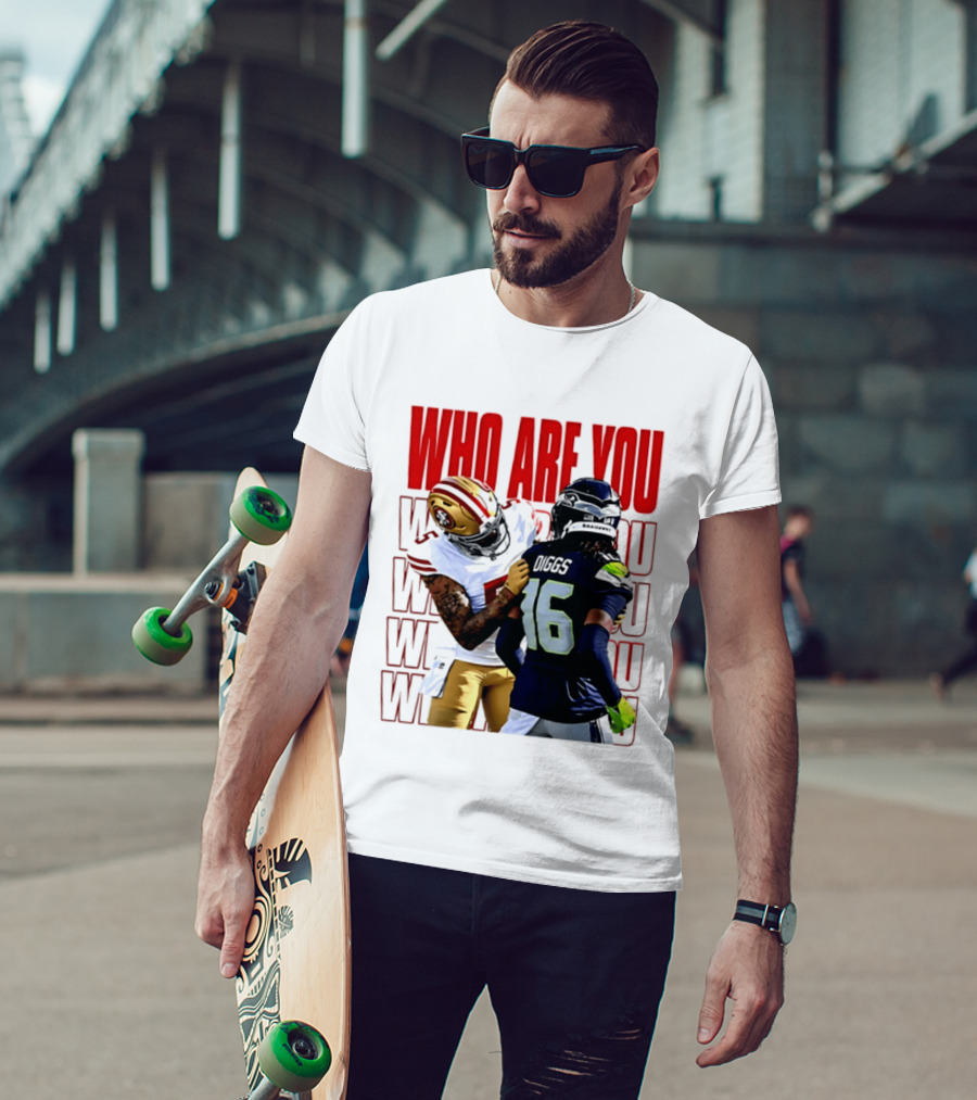 Who Are You Football Viral Moment Mike Evans Vs Trevon Diggs T-Shirt