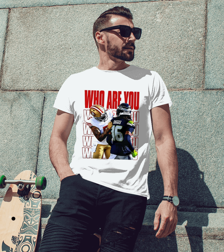 Who Are You Football Viral Moment Mike Evans Vs Trevon Diggs T-Shirt