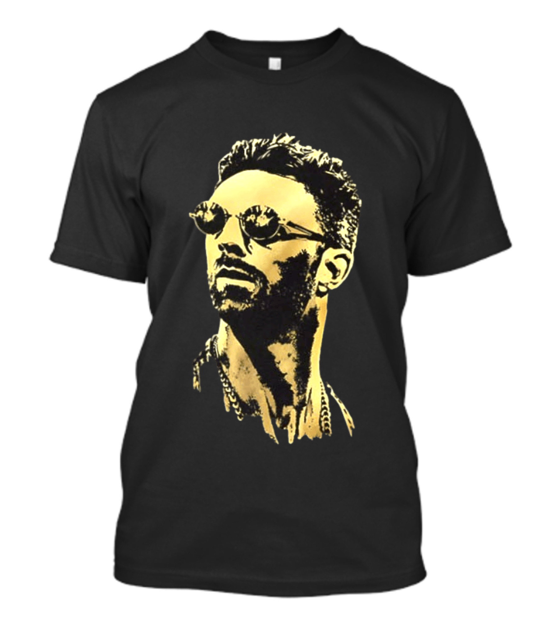 LA Knight Sunglasses Portrait Double Sided T-Shirt