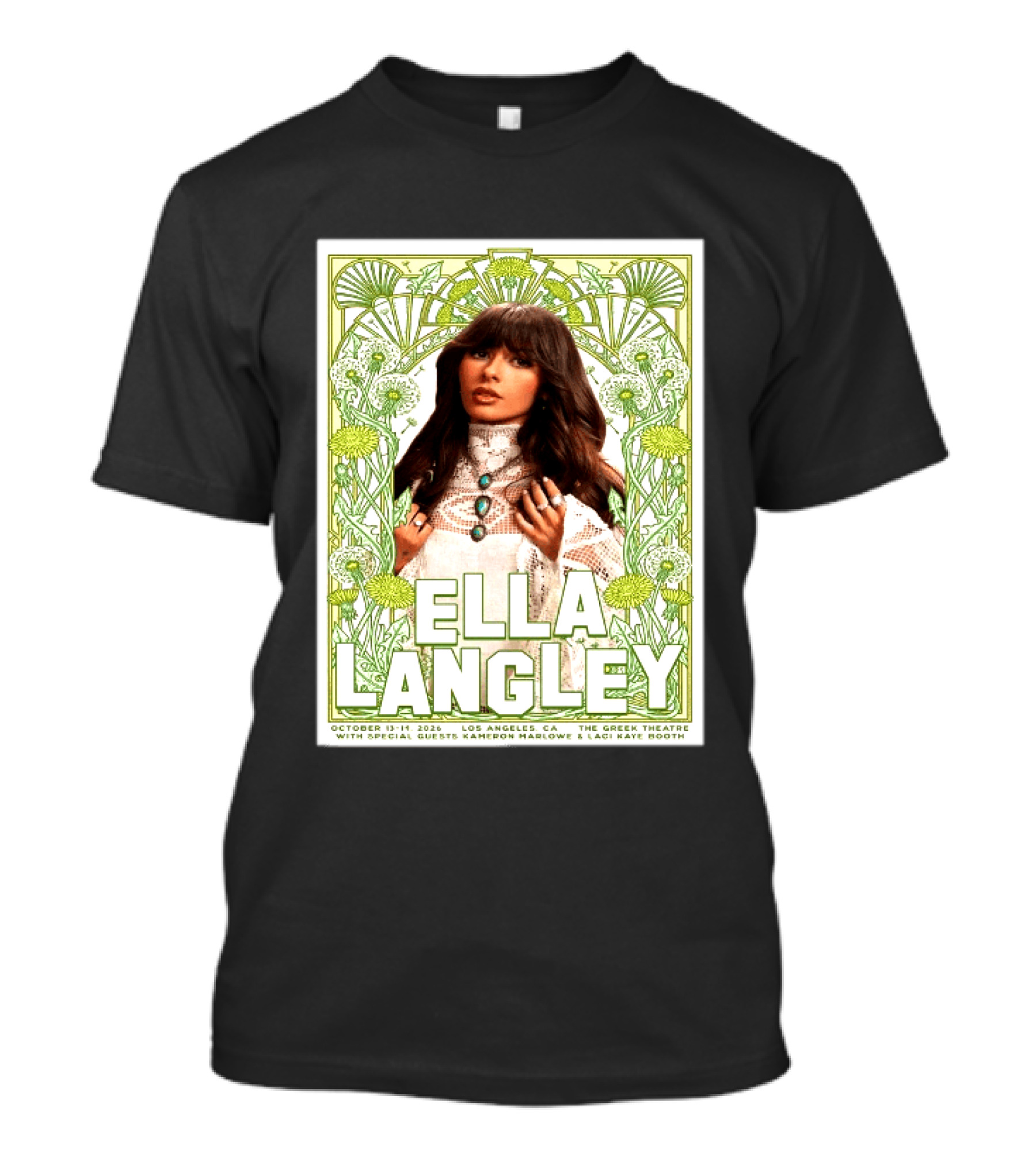 Ella Langley Live At The Greek Theatre Los Angeles October 13 14 2026 With Special Guests Kameron Marlowe Laci Kaye Booth T-Shirt
